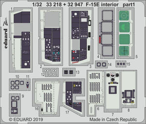 Intérieur du F-15E Eduard 32947 au 1/32 TAMIYA