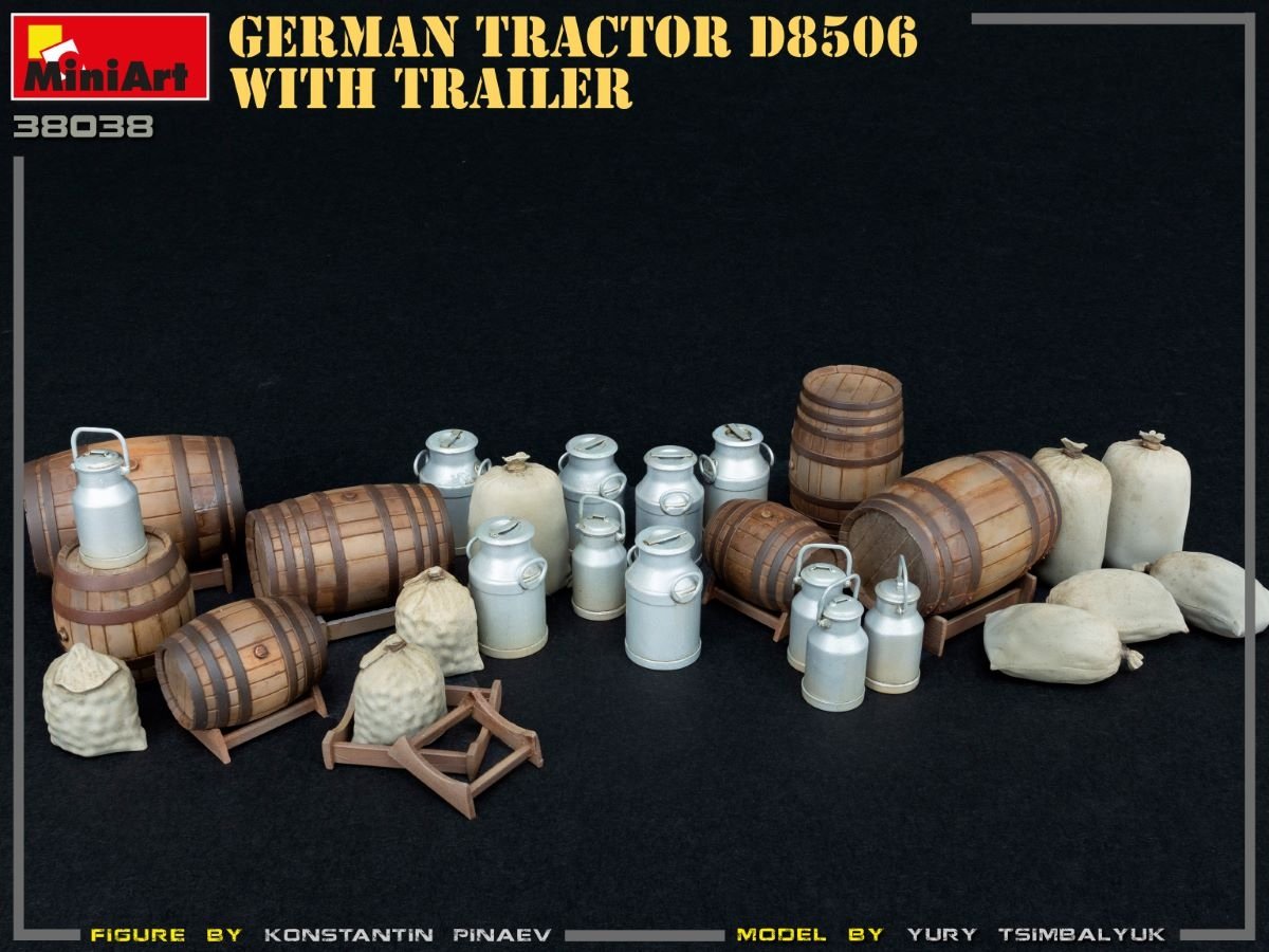 MiniArt 38038 Tracteur allemand D8506 avec remorque 1/35 – image 14