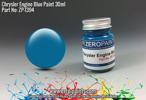 Peinture moteur bleu Chrysler Zero Paints ZP-1394, 30 ml