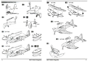 Dora Wings 14401 BELL P-63A P-63C KINGCOBRA Fighter KIT DOUBLE 1/144 – immagine 3