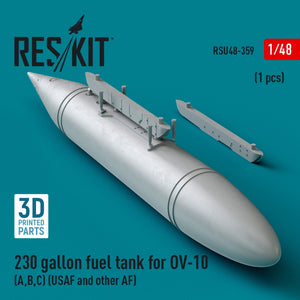 Réservoir de carburant central RESKIT RSU48-0359 de 230 gallons pour OV-10 (A, B, C) (USAF et autres forces aériennes) (1 pièce) (Impression 3D) 1/48 – imagen 2