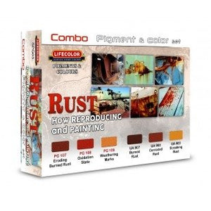 Pigments et colorants Lifecolor SPG03 Rouille 6 x 22 ml