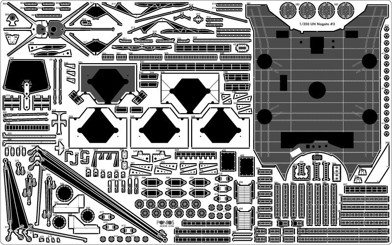 Pontos 35029F1 IJN NAGATO 1941 Ensemble de détail 1/350 – immagine 29