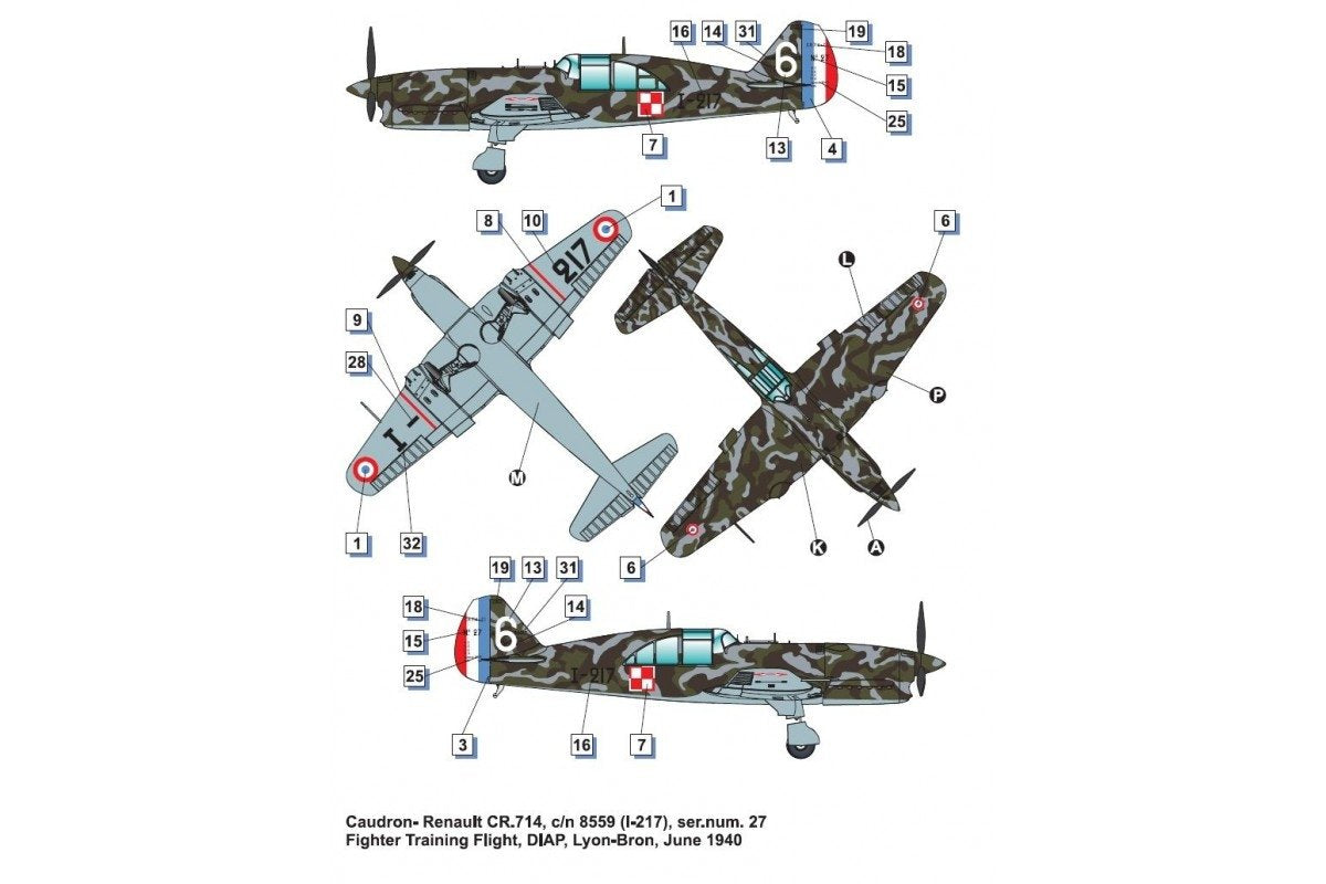 Dora Wings 48047 Caudron - Renault CR.714C.1 (première version) 1/48 – image 6