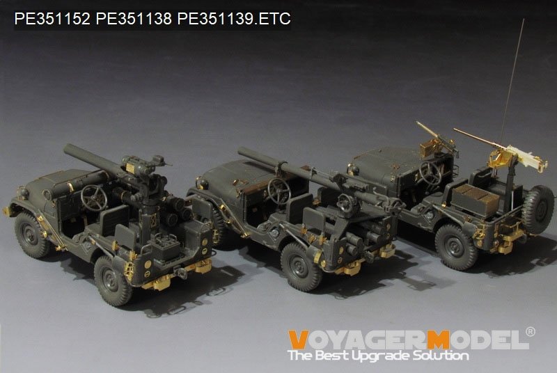 Kit de mise à niveau Voyager Model PE351152 IDF 1/4 TON 4X4 M38A1/CJ-5 TOW (pour AFV AF35S97) 1/35 – image 3