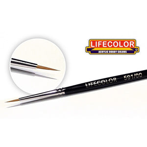 Brosse synthétique Lifecolor TA591/00 à poils longs 00