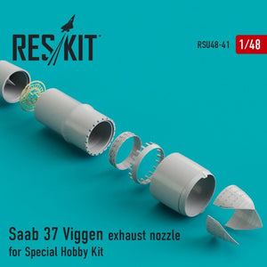 RESKIT RSU48-0041 Buse d&amp;#39;échappement Saab 37 Viggen pour kit Special Hobby 1/48
