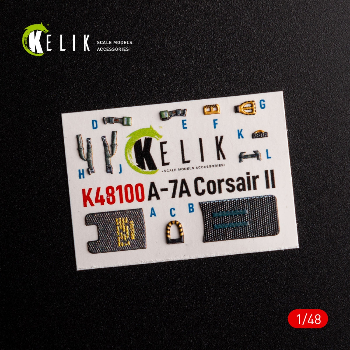 KELIK K48100 A-7A Corsair II - décalcomanies 3D intérieures pour maquette HobbyBoss au 1/48 – image 3