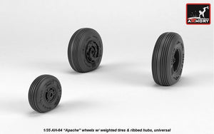 Roues Armory Models AW35305 AH-64 Apache avec pneus lestés, moyeux nervurés 1/35 – Bild 2