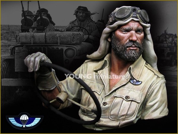 Young Miniatures YM1842 SAS BRITANNIQUES Afrique du Nord 1941 1/10