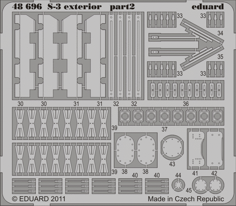 Eduard 48696 S-3 extérieur 1/48 Italeri