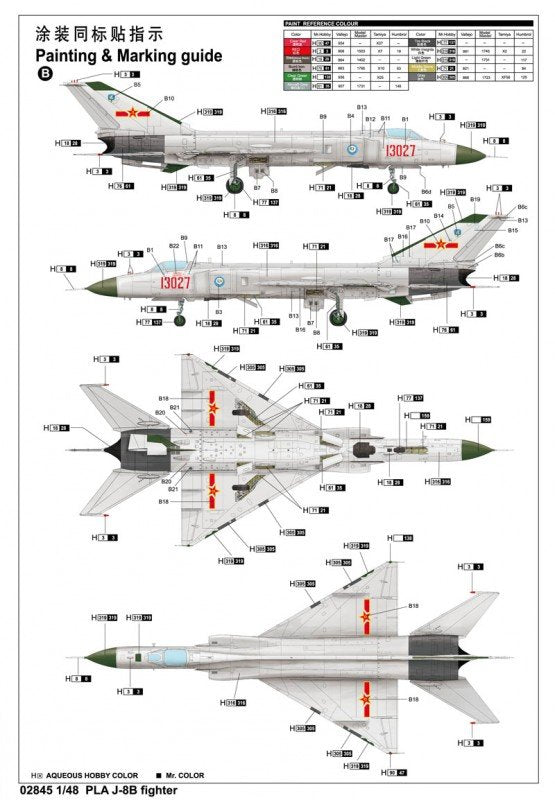 Trumpeter 02845 Chasseur J-8B de l&amp;#39;APL (1/48) – Bild 9