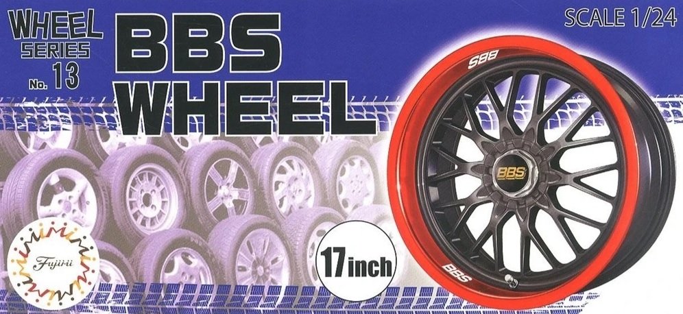Roue Fujimi 193540 Série de roues n° 13 BBS 17 pouces 1/24