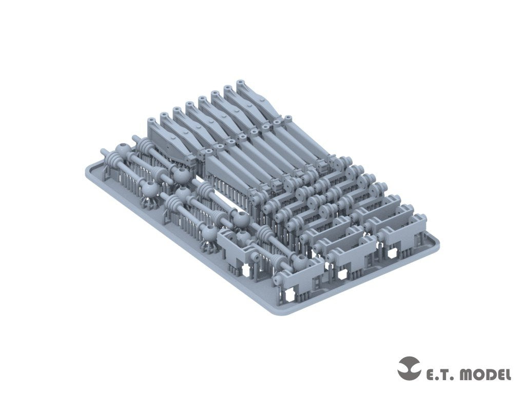Suspension fonctionnelle (impression 3D) pour maquette DRAGON au 1/35 du char allemand Sd.Kfz.234 de la Seconde Guerre mondiale (modèle ET P35-111). – immagine 3
