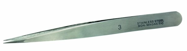 Pince à épiler droite en acier inoxydable Vallejo T12003 n° 3