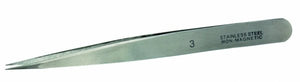 Pince à épiler droite en acier inoxydable Vallejo T12003 n° 3