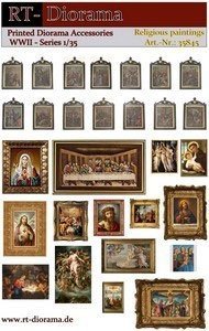 RT-Diorama 35845 Accessoires imprimés : Religieux - Peintures 1/35