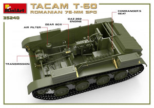 MiniArt 35240 KIT INTÉRIEUR SPG TACAM T-60 ROUMAIN 76 mm 1/35 – immagine 4