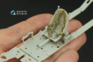 Intérieur coloré imprimé en 3D sur papier décalcomanie (KittyHawk) pour P-39Q/N Airacobra de Quinta Studio QD32216, échelle 1/32 – Bild 7