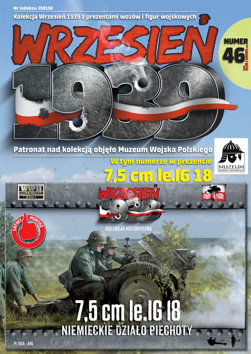 First to Fight PL046 Niemieckie Działo Piechoty 7,5 cm le.IG 18 1/72