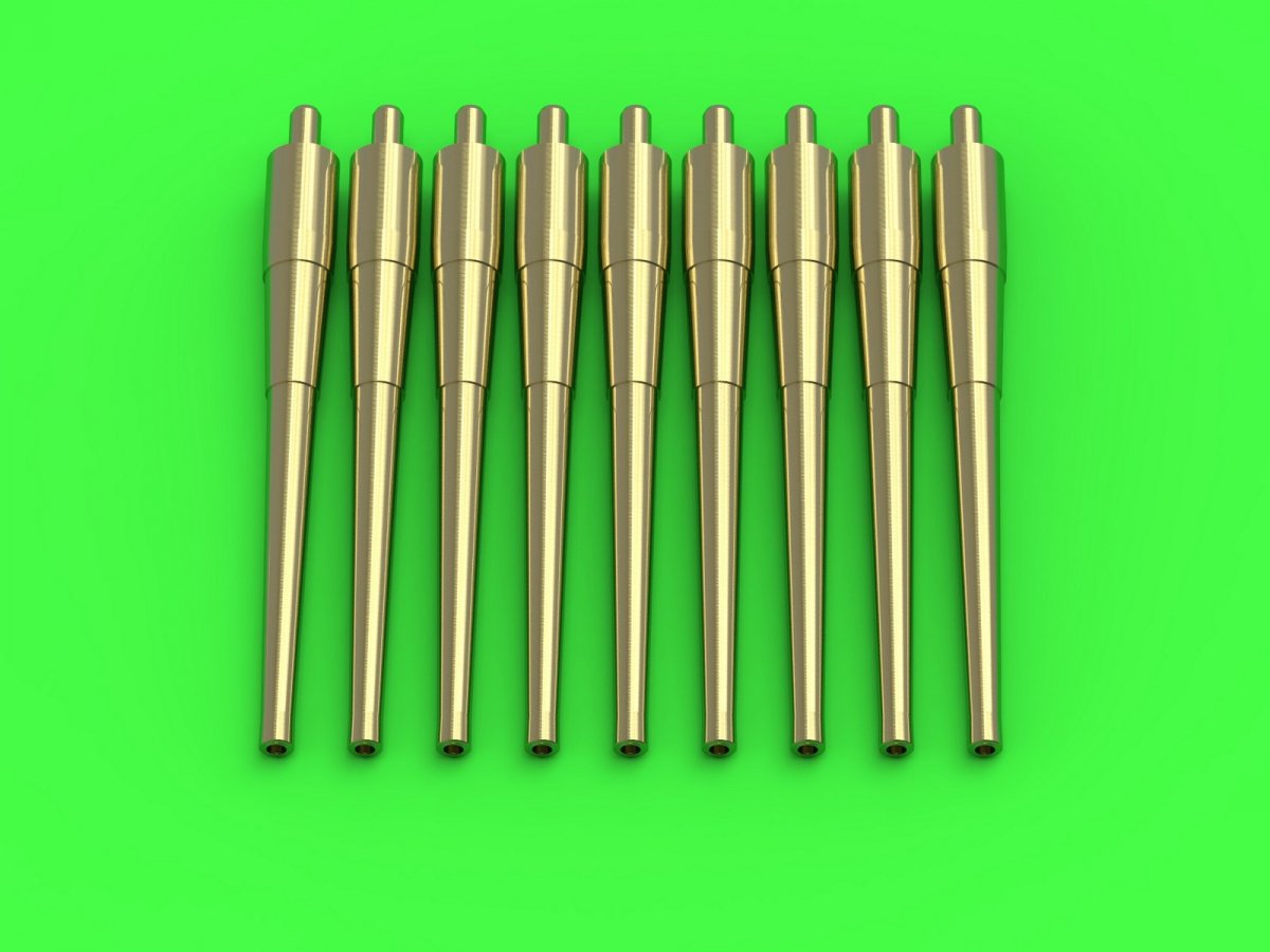 Master SM-700-057 Canons de fusil américains Mark 9 de 8 pouces/55 (20,3 cm) (9 pièces) - Types Lexington, Pensacola, Northampton, début de la Nouvelle-Orléans et Indianapolis (1/700)