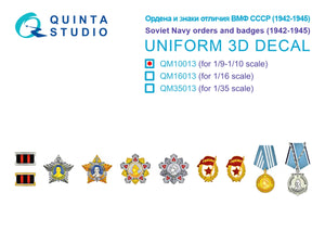 Quinta Studio QM10013 Ordres et insignes de la Marine soviétique (1942-1945) 1/10