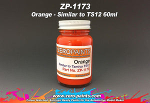 Peinture orange Zero Paints ZP-1173 (similaire à TS12) 60 ml
