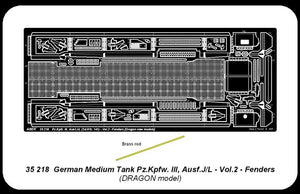 Aber 35218 Char moyen allemand Pz.Kpfw. III, Ausf J/L - vol. 2 - jeu supplémentaire - ailes (1/35) – Bild 6