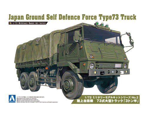 Aoshima 00234 CAMION TYPE 73 DES FORCES D&amp;#39;AUTODÉFENSE TERRESTRES JAPONAISES 1/72