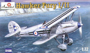 Maquette A-Model 72138 Hawker Fury Mk.I/Mk.II Chasseur-Biplan 1/72
