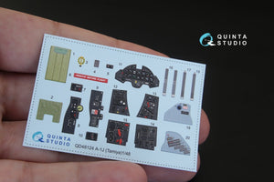 Intérieur imprimé en 3D et coloré sur papier décalcomanie Quinta Studio QD48124 A-1J (pour maquette Tamiya) 1/48 – image 4