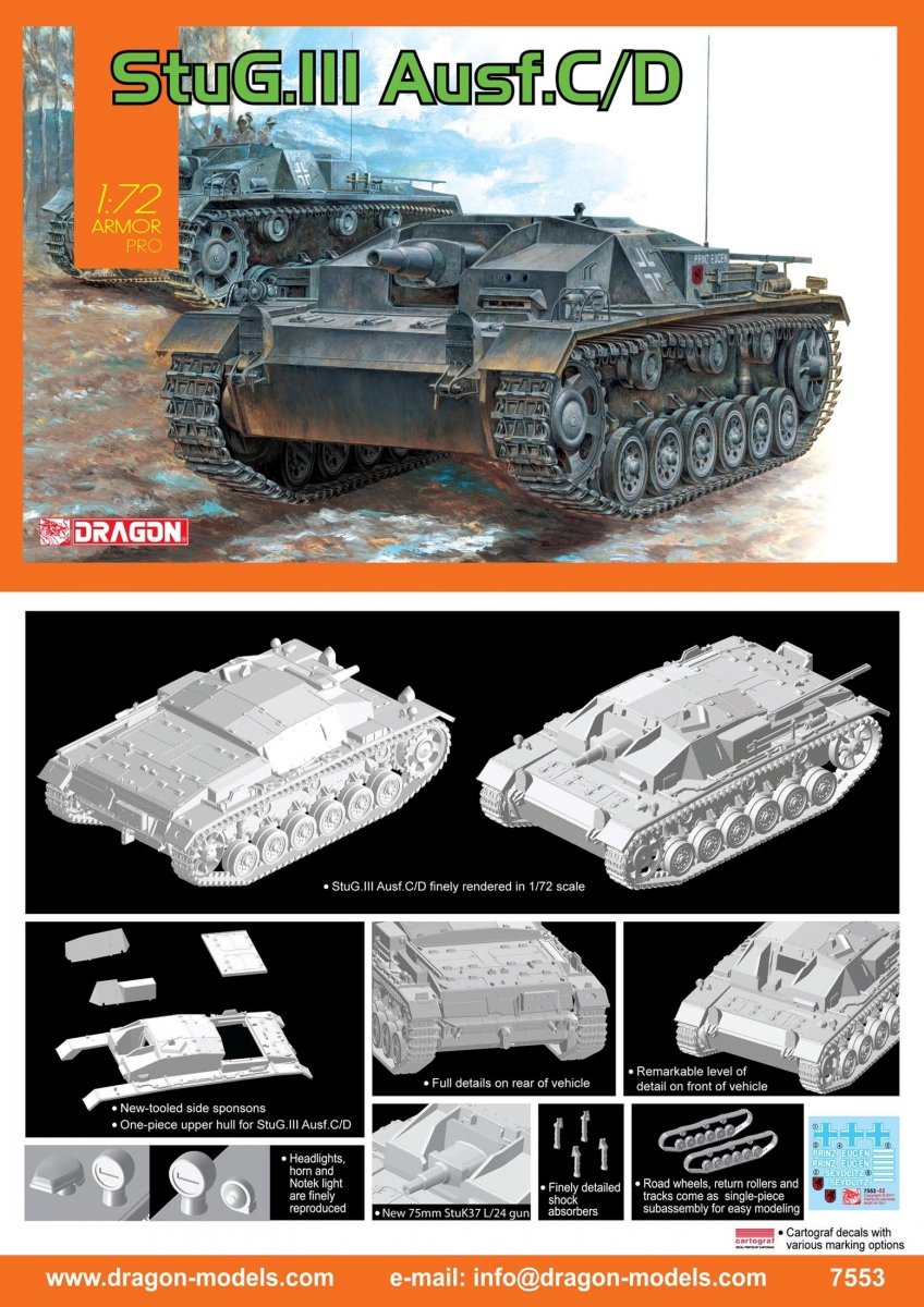 Dragon 7553 StuG.III Ausf.C/D 1/72