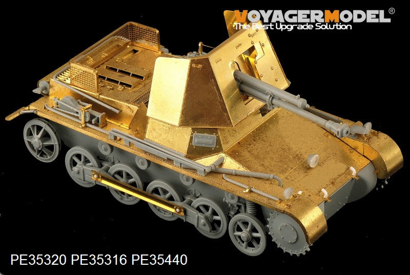 Maquette Voyager PE35440, canon de base allemand PaK(t) Panzerjäger I de 47 mm de la Seconde Guerre mondiale pour DRAGON 6230 au 1/35 – image 4