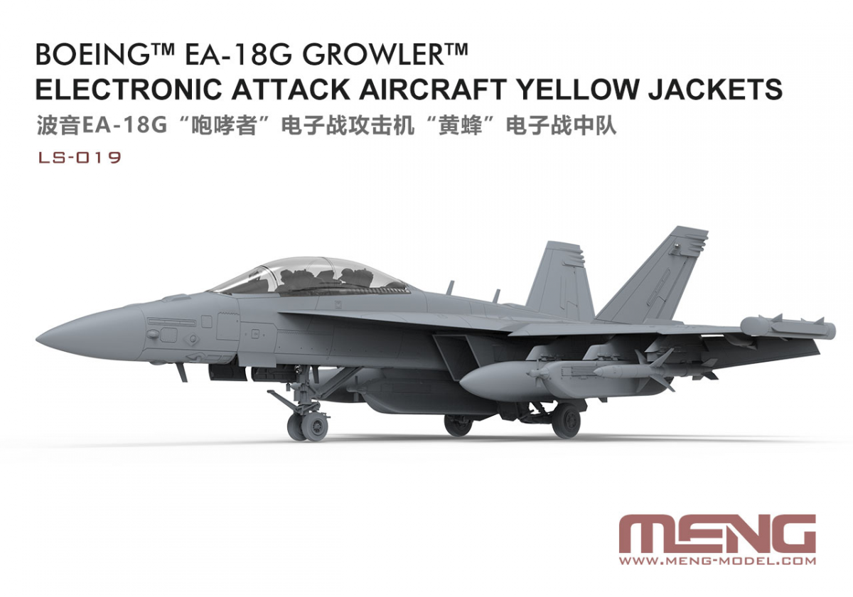 Meng LS-019 Boeing EA-18G Growler Avion d&amp;#39;attaque électronique Yellow Jackets 1/48 – image 2