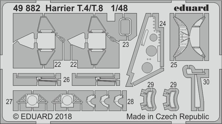 Maquette Eduard 49882 Harrier T.4/T.8 KINETIC au 1/48 – immagine 2