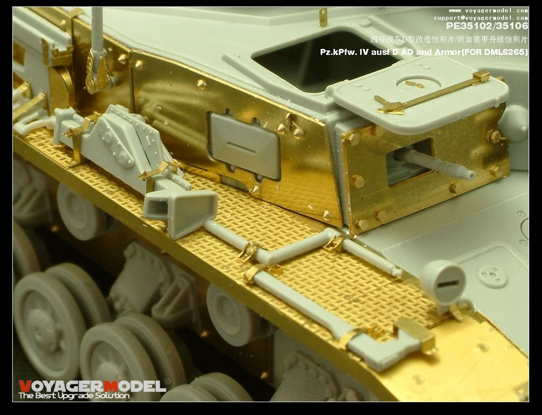 Modèle Voyager PE35106 Pz.kPfw. IV ausf D AD Armure 1/35 – image 5