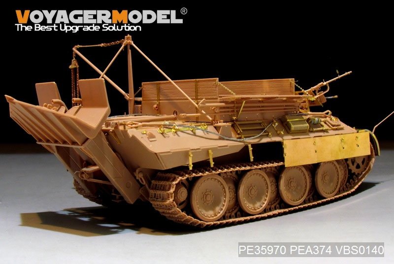 Modèle Voyager PE35970 Bergepanther Ausf.A allemand de la Seconde Guerre mondiale (type tardif, porte-outils Panther G) Base pour MENG SS-015 1/35 – image 4