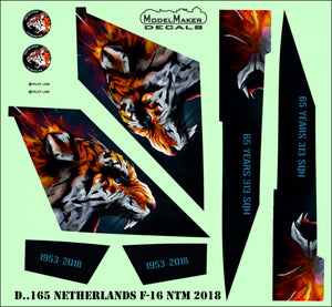 Décalcomanies ModelMaker D48165 Pays-Bas F-16 NTM 2018 1/48 – imagen 4