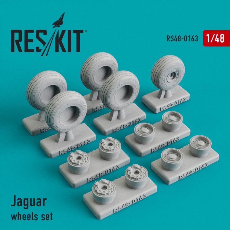 RESKIT RS48-0163 Jeu de roues Sepecat Jaguar 1/48