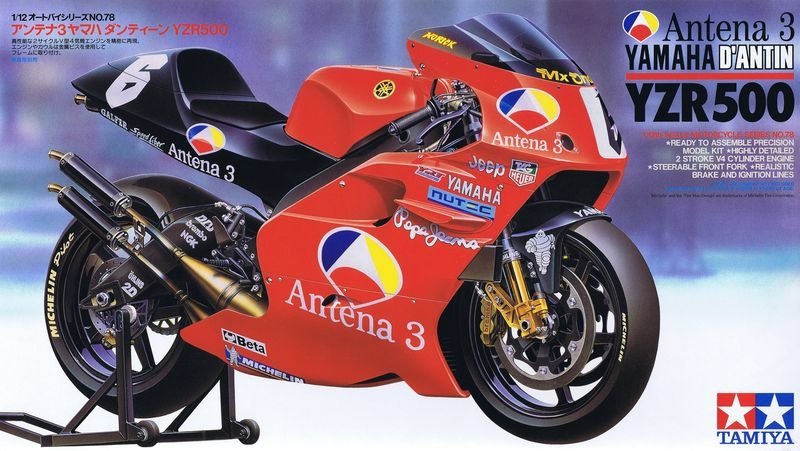 Tamiya 14078 Antenne 3 Yamaha D&amp;#39;Antin YZR500 (1/12)