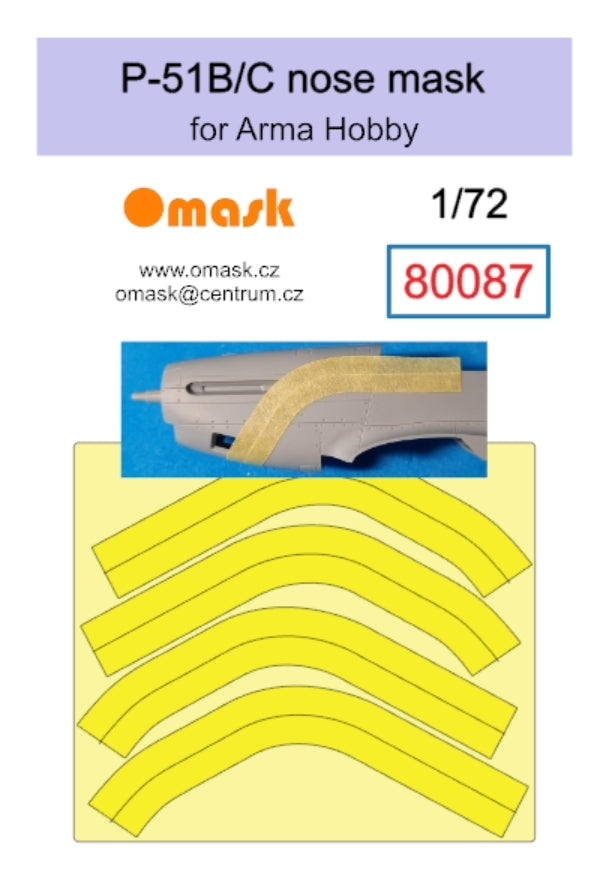 Masque nasal Omask 80087 P-51 B/C (pour Arma Hobby) 1/72 