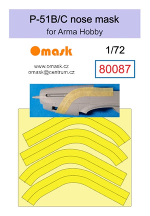 Masque nasal Omask 80087 P-51 B/C (pour Arma Hobby) 1/72