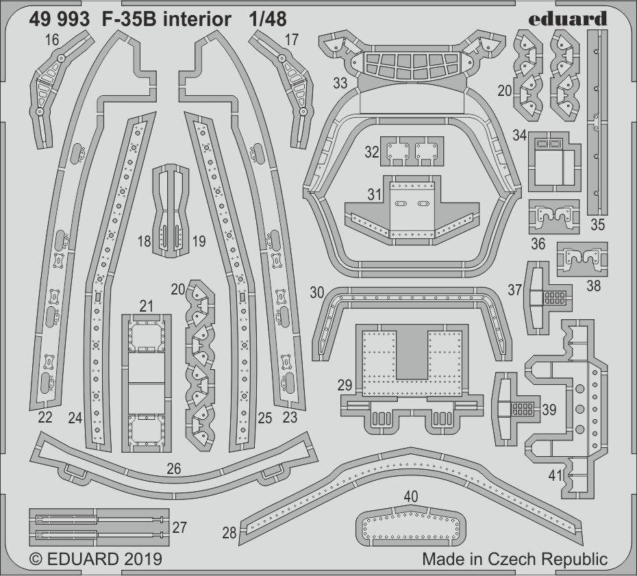 Intérieur du F-35B Eduard 49993 au 1/48 KITTY HAWK – image 2