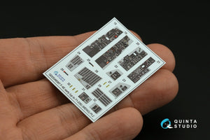 Quinta Studio QD+48387 F-4E early with slatted wing 3D-Printed &amp;amp; coloured Interior on decal paper (Meng) (with 3D-printed resin parts) 1/48 – zdjęcie 7