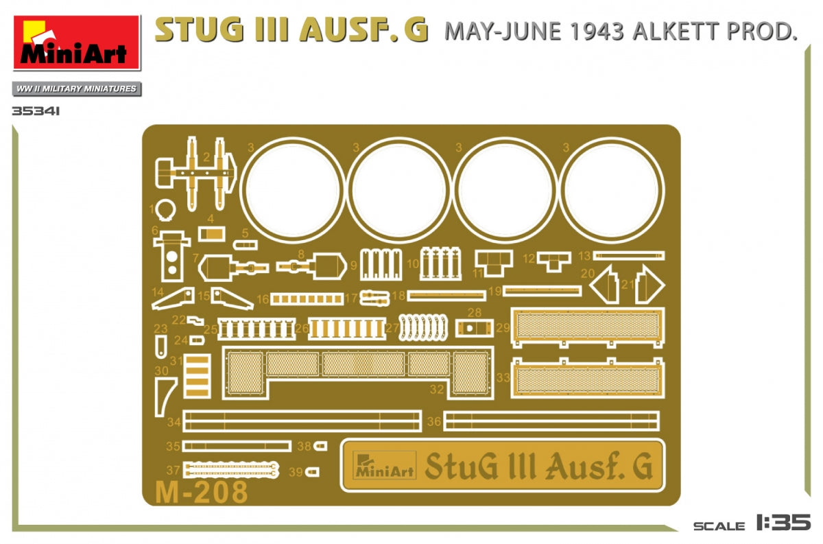 MiniArt 35341 STUG III AUSF. G MAI-JUIN 1943 ALKETT PROD. 1/35 – immagine 2