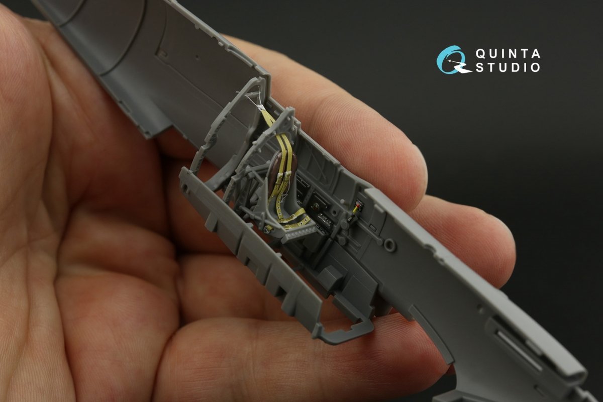 Intérieur imprimé en 3D et coloré sur papier décalcomanie Quinta Studio QD48134 Spitfire Mk.I (Tamiya) 1/48 – imagen 10