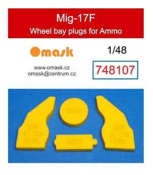 Omask 748107 Bouchons de compartiment de roue Mig-17F (pour munitions) 1/48