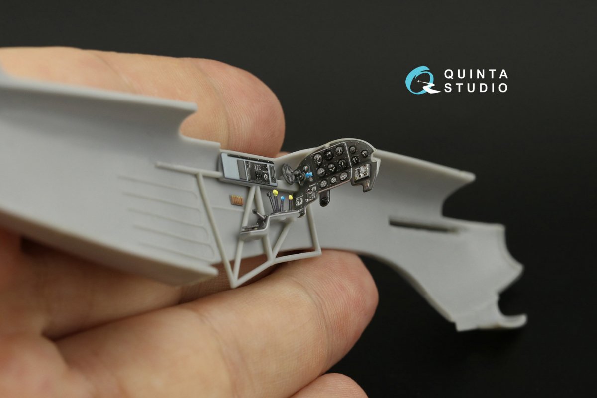Intérieur imprimé en 3D et coloré sur papier décalcomanie Quinta Studio QD48299 Yak-9T/DD (Modelsvit) 1/48  – Bild 7