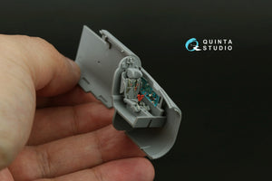 Quinta Studio QD72206 MiG-25PD 3D-Printed &amp; coloured Interior on decal paper (ICM) 1/72