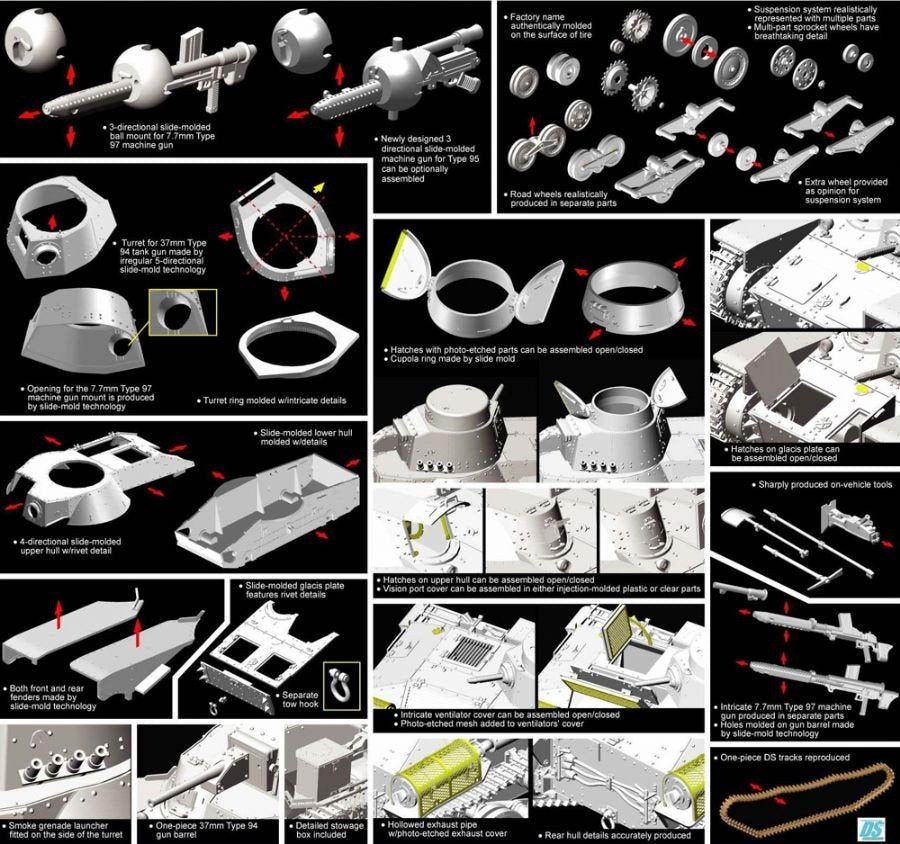 Dragon 6777 IJA Type 95 Ha-Go Version Hokuman (1/35) – immagine 3